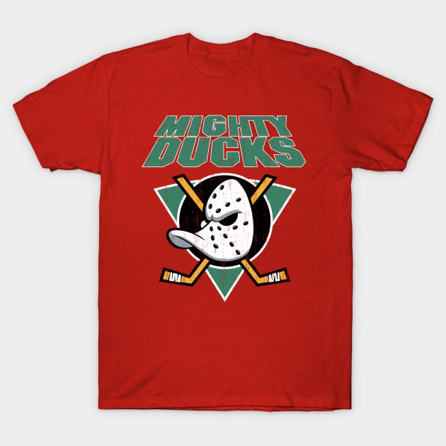 Mighty Ducks Retro T-Shirt by Skulls Mushroom Arts